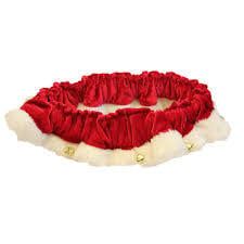 Huxley &amp; Kent Holiday Scrunchy Santa Ruff Red XS FINAL SALE