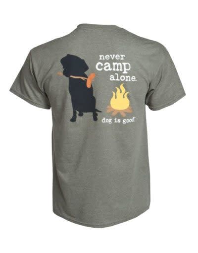 Dog is Good T-Shirt Never Camp Alone  (Final Sale) XL
