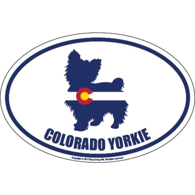 Dog Savy CO Yorkie Sticker FINAL SALE