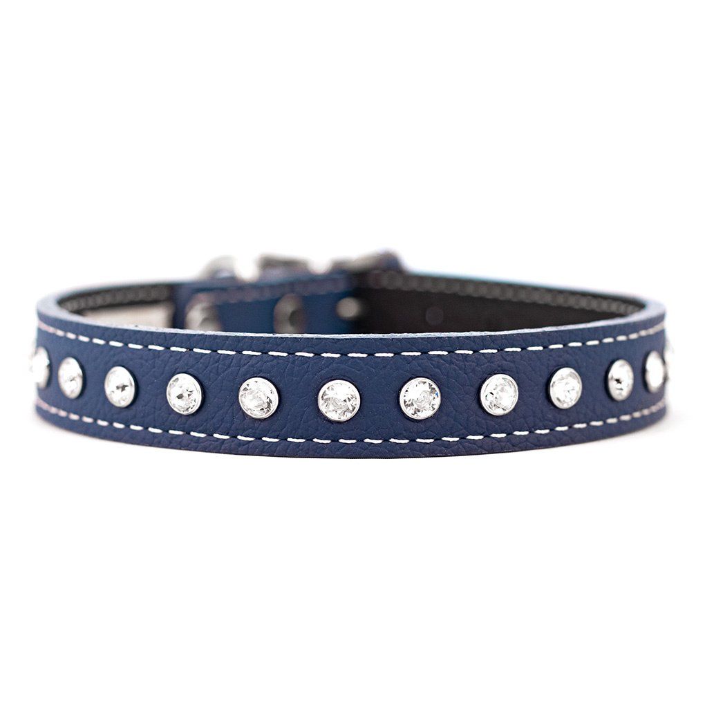 Auburn Collar Tuscan Crystallized One Row Blue 13-16