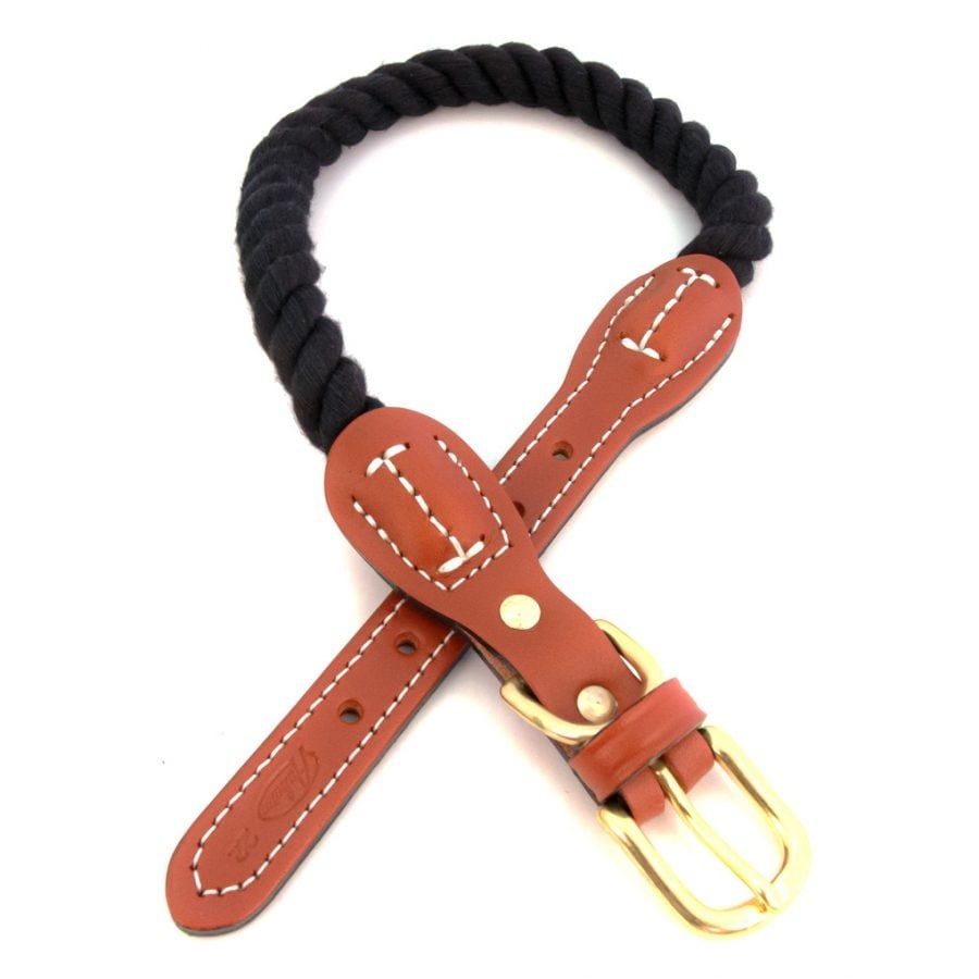 Auburn Collar Natural Cotton Black 22-26