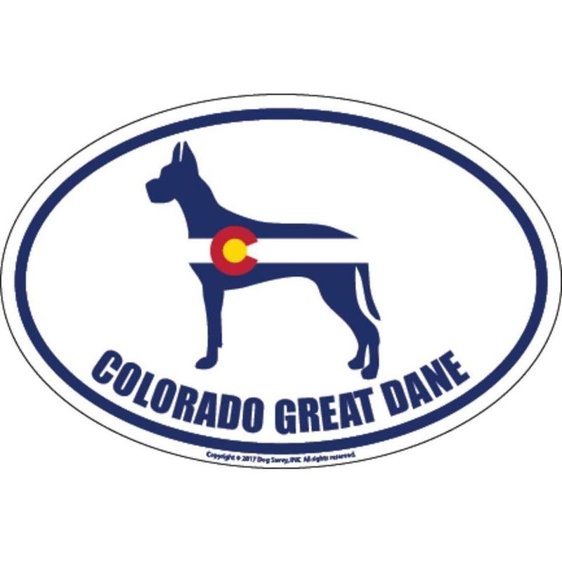 Dog Savy CO Great Dane Sticker FINAL SALE