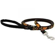 Lupine Halloween Leash Jack O Lantern 3/4&quot; 6ft FINAL SALE