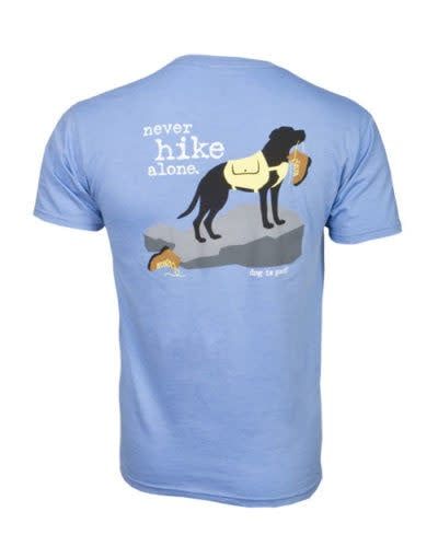 Dog is Good T-Shirt Never Hike Alone (Final Sale)