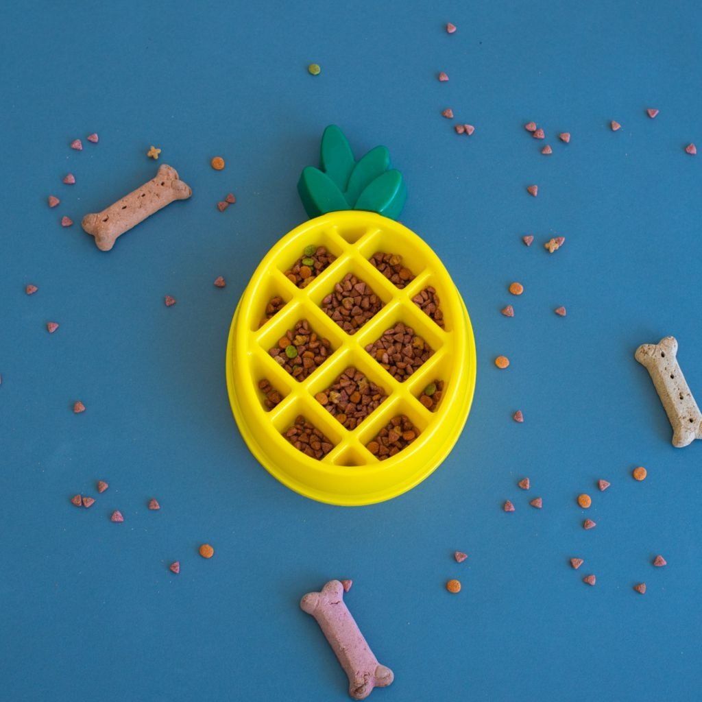 Zippy Paws Happy Bowls Pineapple FINAL SALE