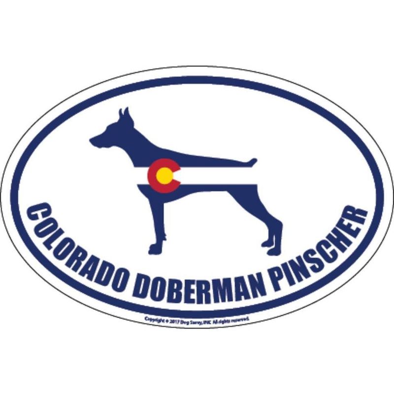 Dog Savy CO Doberman Pinscher Sticker FINAL SALE