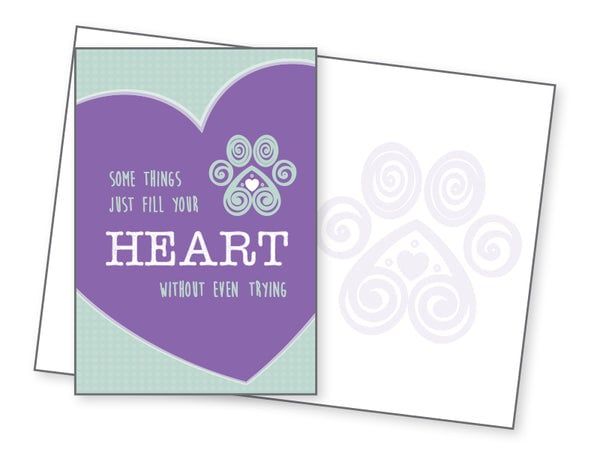 Dog Speak Card Blank Some Things Just Fill Your Heart FINAL SALE