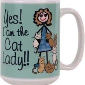 Dog Speak Mug Cat Lady 15oz (FINAL SALE)