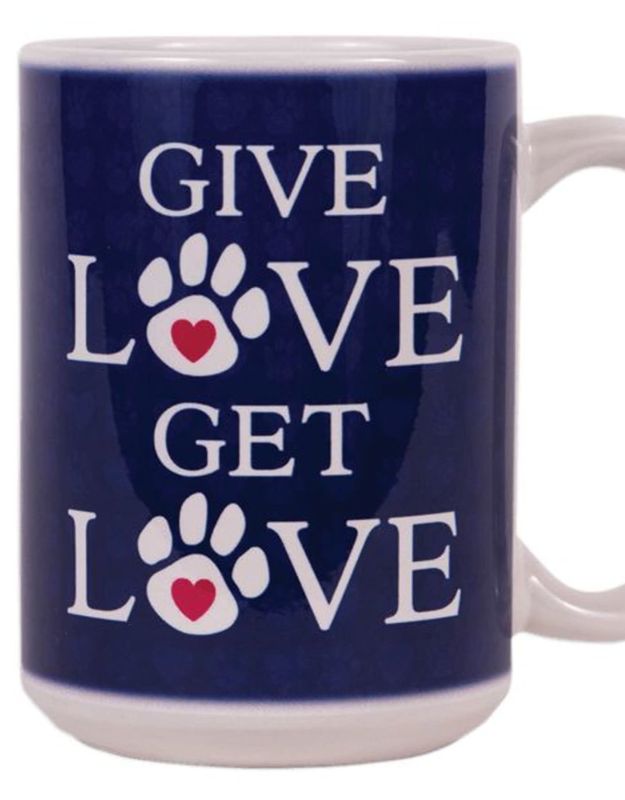 Dog Speak Mug Give Love Get Love 15oz (FINAL SALE)