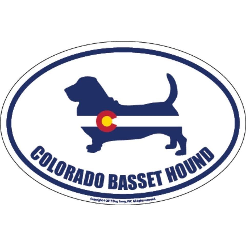 Dog Savy CO Basset Hound Sticker FINAL SALE