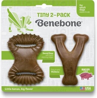 Benebone Tiny Bacon Dental Chew &amp; Wishbone 2 Pack FINAL SALE