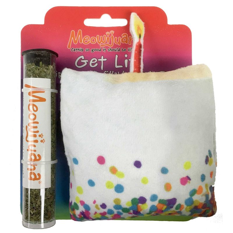 Meowijuana Toy Lit Birthday Cake FINAL SALE