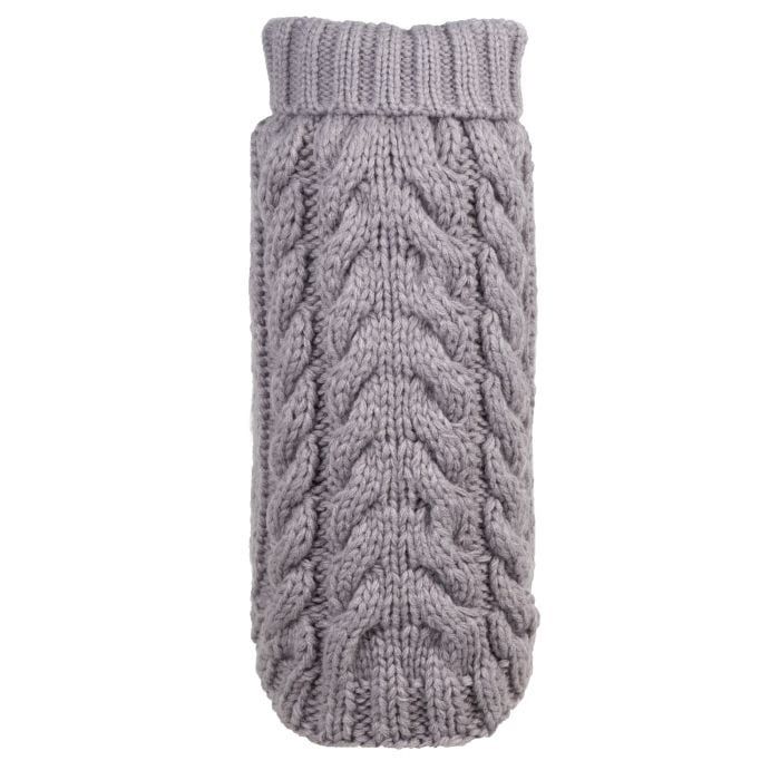 Worthy Dog Sweater Turtleneck Gray XL