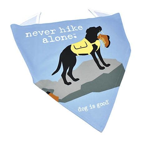 Yellow Dog Bandana Never Hike Alone S FINAL SALE