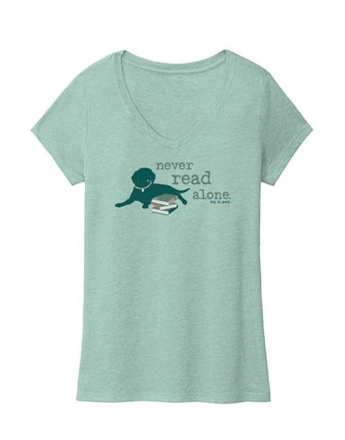 Dog is Good T-Shirt Never Read Alone (Final Sale) Small