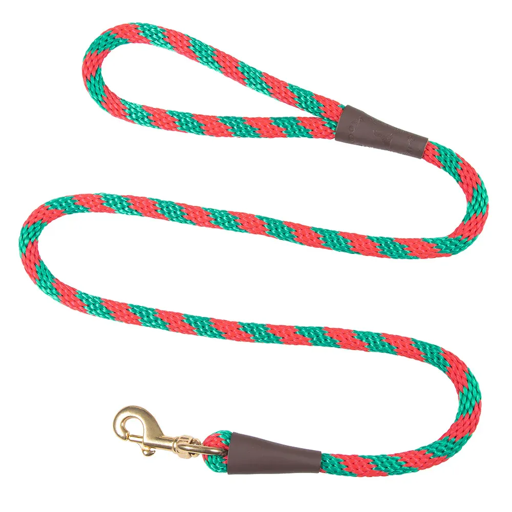 Mendota Snap Leash 3/8&quot; x 4ft Mistletoe FINAL SALE