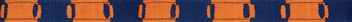 Auburn Collar Woven Game Day Org/Blue