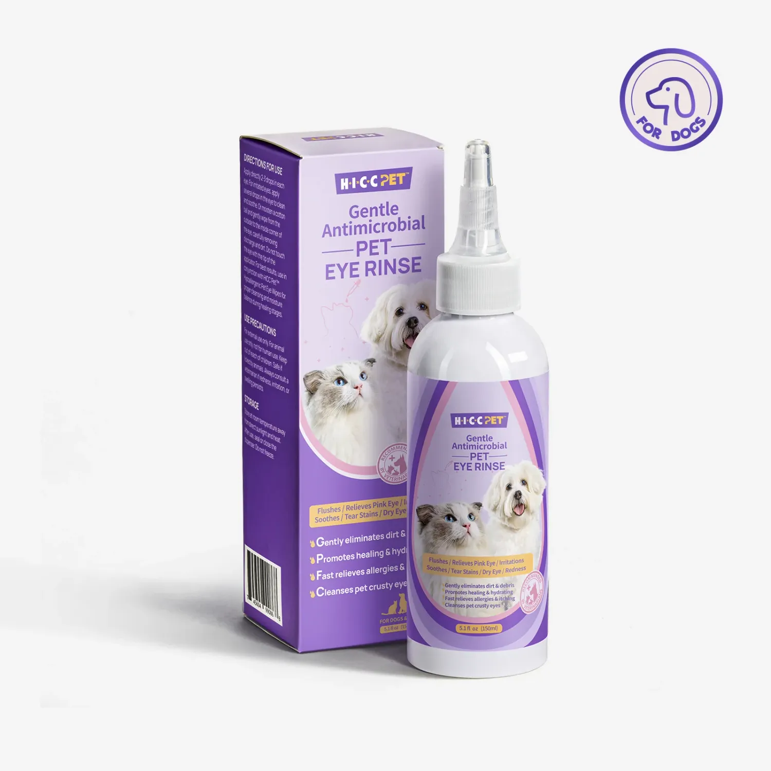 HICC Pet Gentle Antimicrobial Eye Rinse FINAL SALE