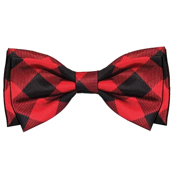 Huxley &amp; Kent Holiday Bow Tie Buffalo Check L FINAL SALE