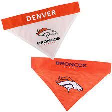 Pets First Denver Broncos Reversiable Bandana FINAL SALE, Size: Small/Medium