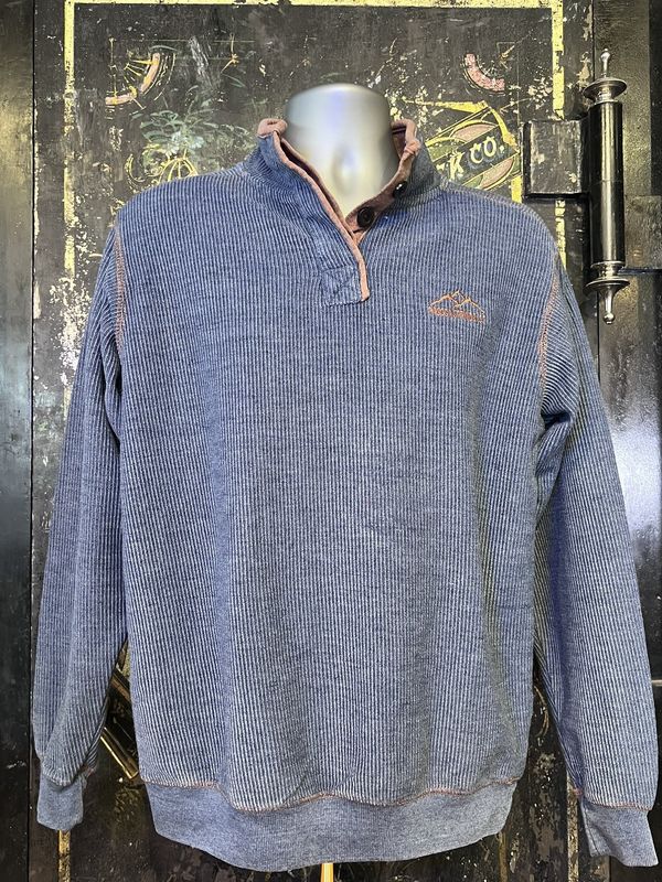 Corduroy Button Up/Elbow Patch Crew
