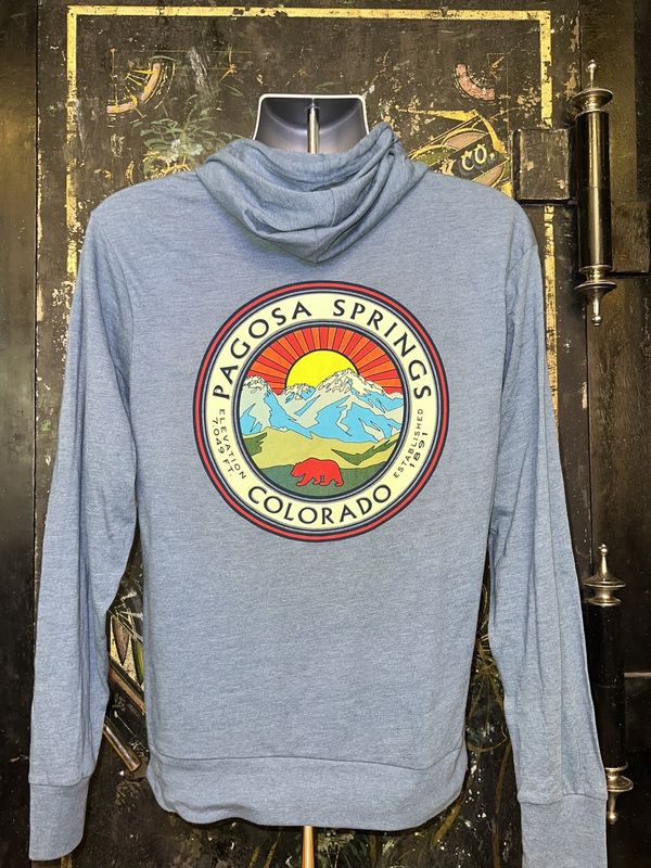 So Glad Mtns/Bear TB Hooded L/S Tee Glacier