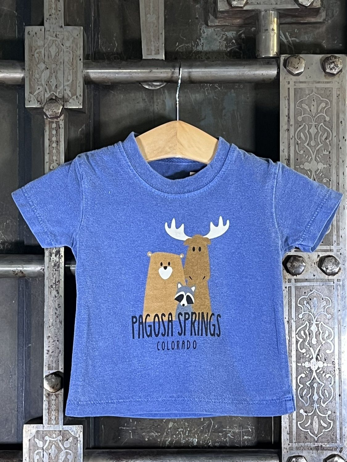 Chums Bear/Moose/Racoon Infant Tee Pac Blue