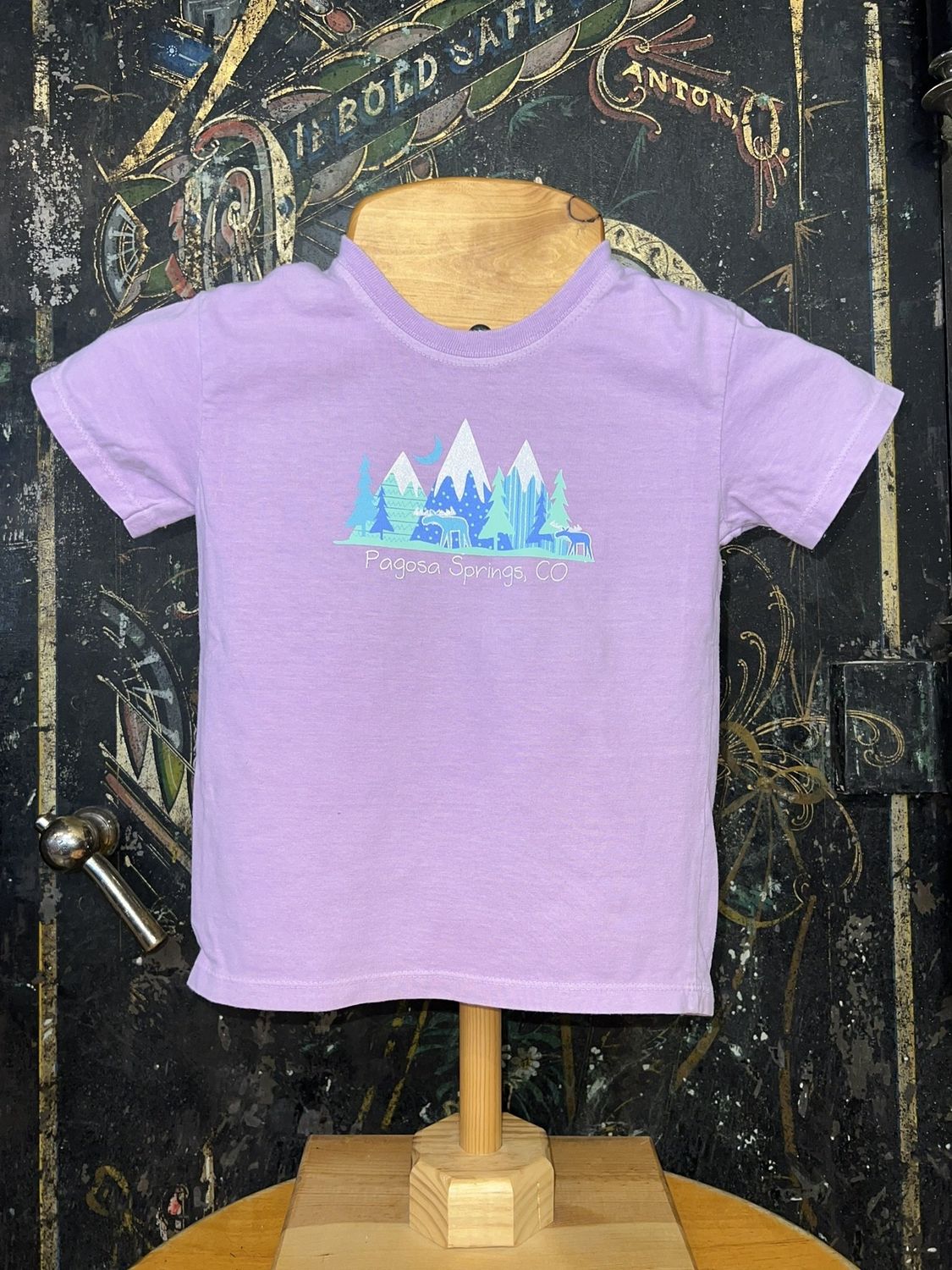 Zanzabar Mtns/Moose Shimmer Tot Tee Wisteria