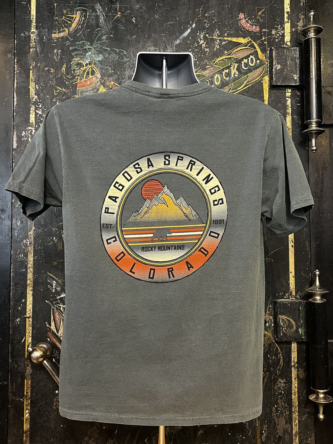 Slow Side Mtns Bear RS Tee Forest
