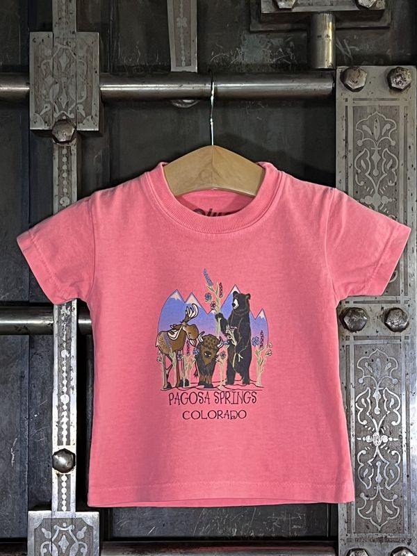 Partnership Bear/Moose/Buff Infant Tee Neon Coral