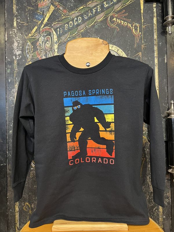 Kids Patino Big Foot L/S Tee Black