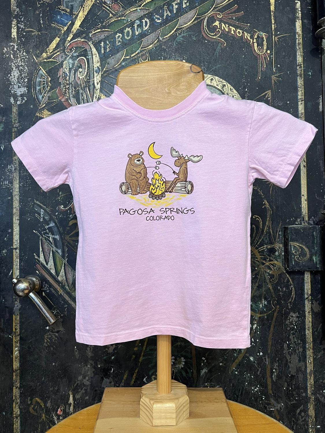 Rate Change Bear/Moose Tot Tee Blush