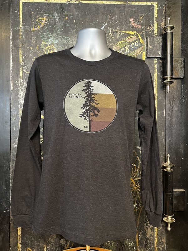 4 Bar Pine L/S Drk Grey Hthr