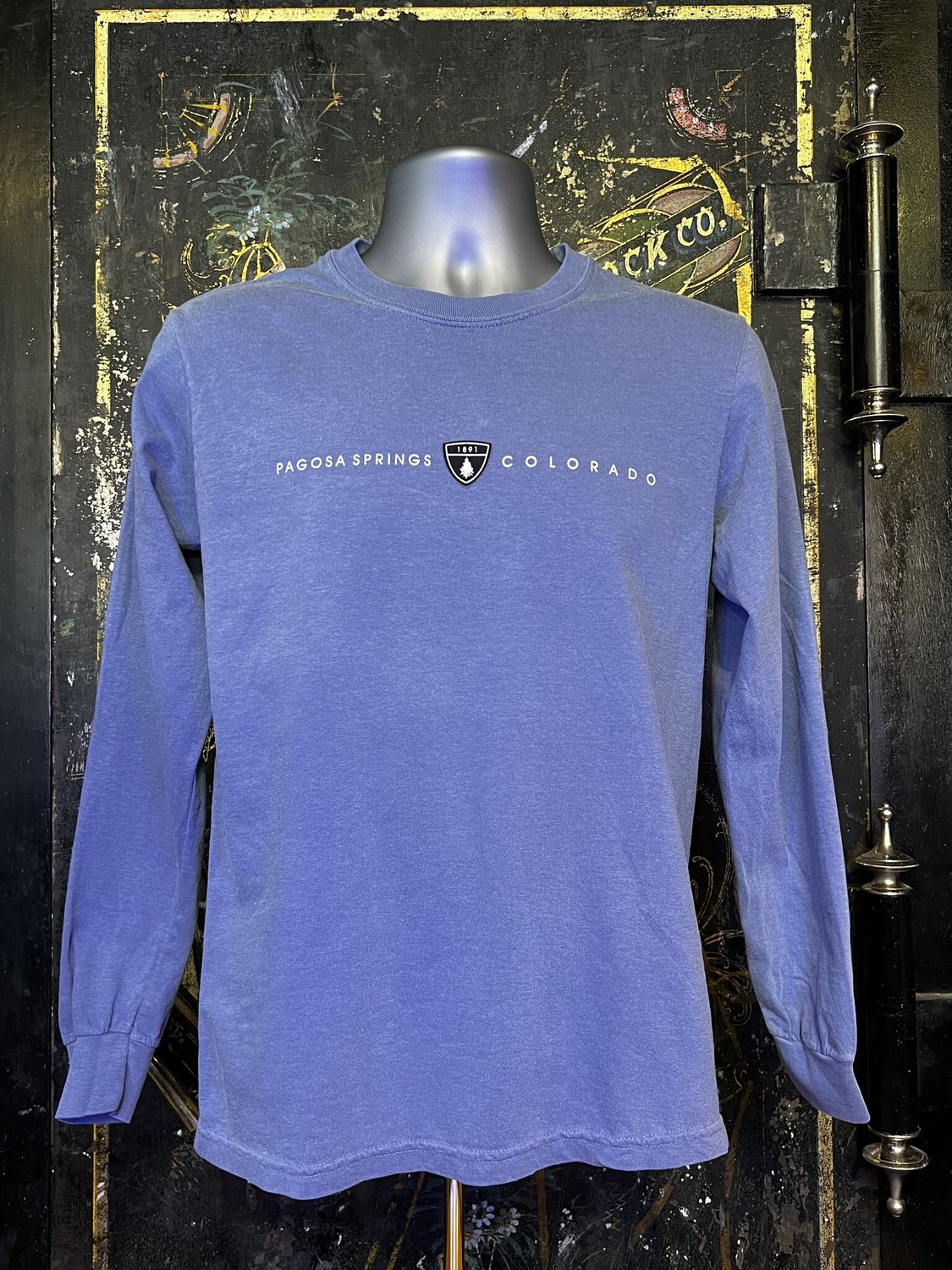 Tiger Icon L/S Comfort Colors Blue Jean