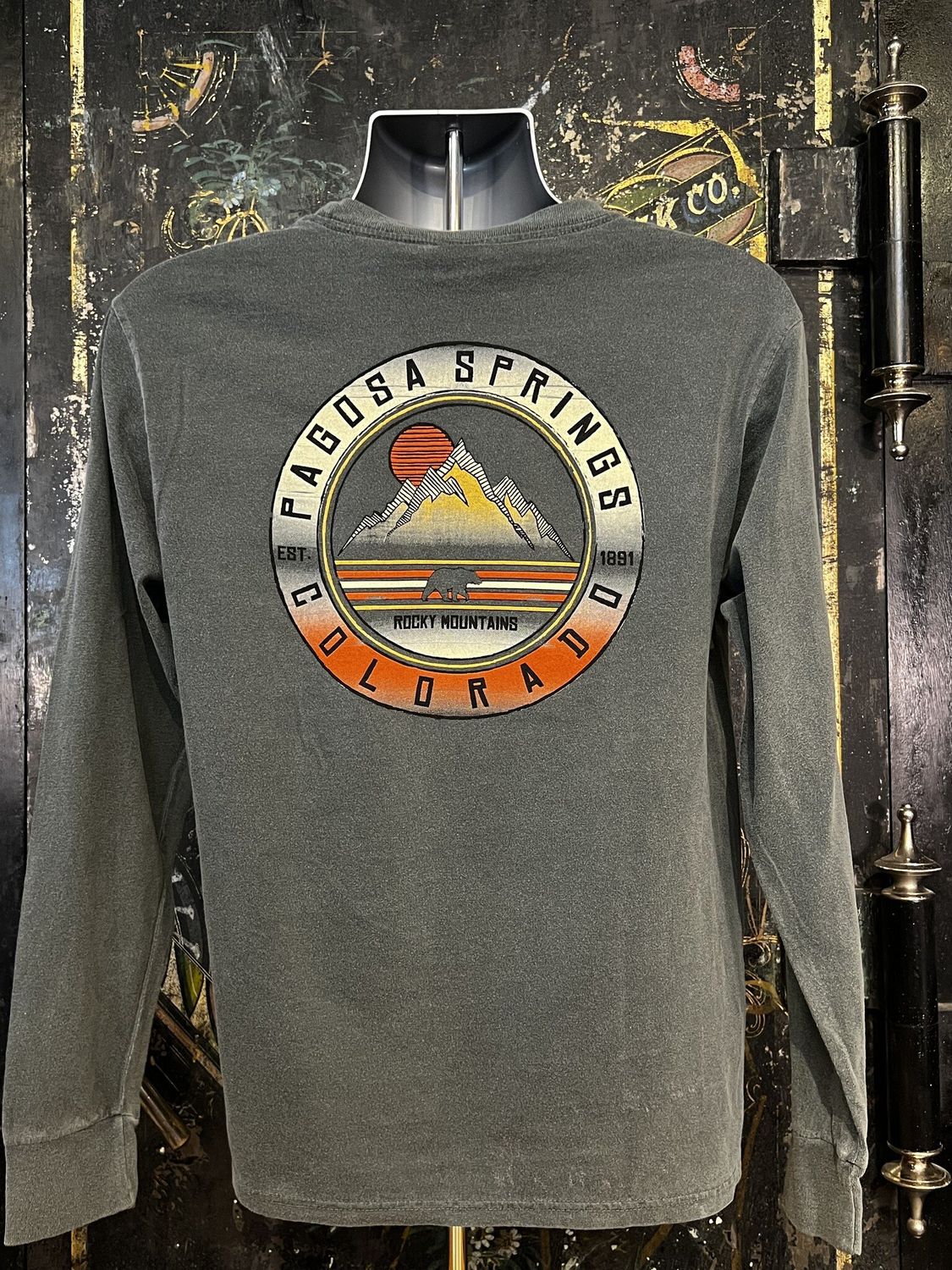 Slow Side Mtns Bear RS L/S Tee Forest