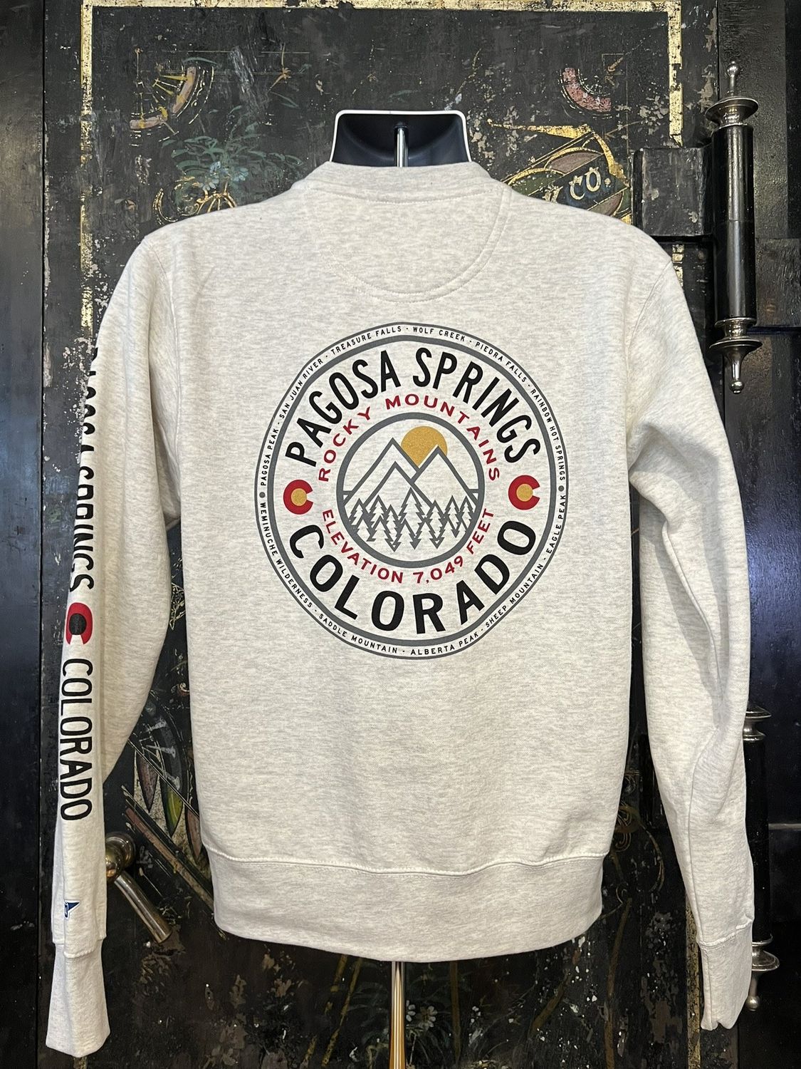 Domineer Mtns/CO Crew Neck SS Oatmeal