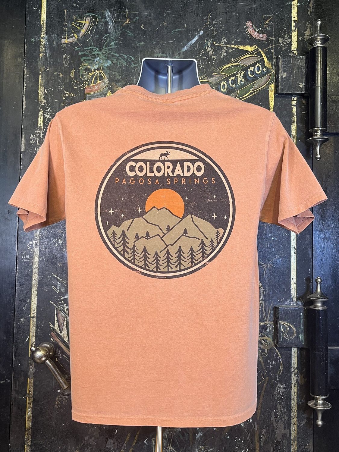 Nobleborn Mtn Pine Moose RS S/S Tee Adobe