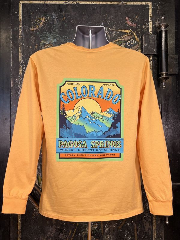 Accrual Mtns Pines RS L/S Tee Tangerine