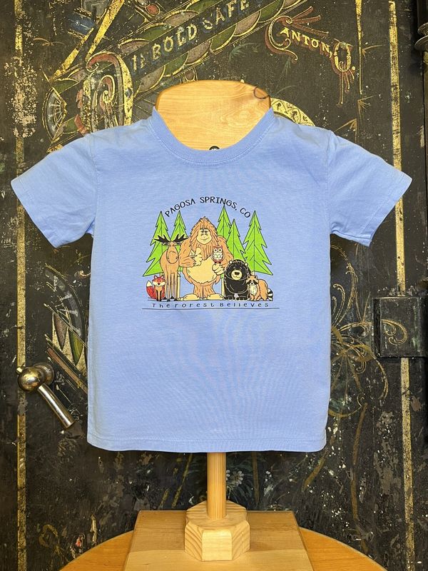 Friendliness Bigfoot/Friends Tot Tee Cornflower Blue