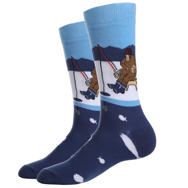 Ice Fishing Bigfoot Socks