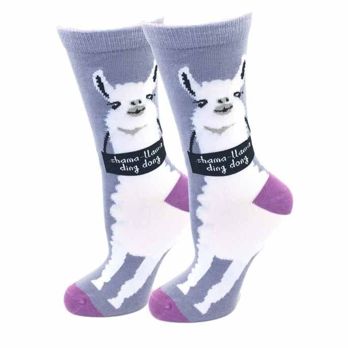 Shama Llama Purple Socks