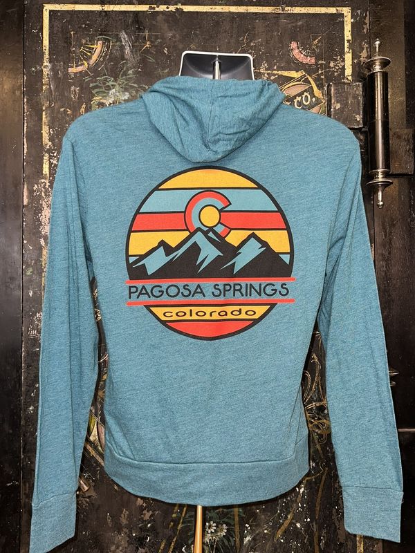 Over Study Mtn/CO TB Hooded L/S Dk Teal