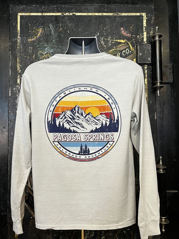 Tomhais Mtns Pines RS L/S Tee Cement