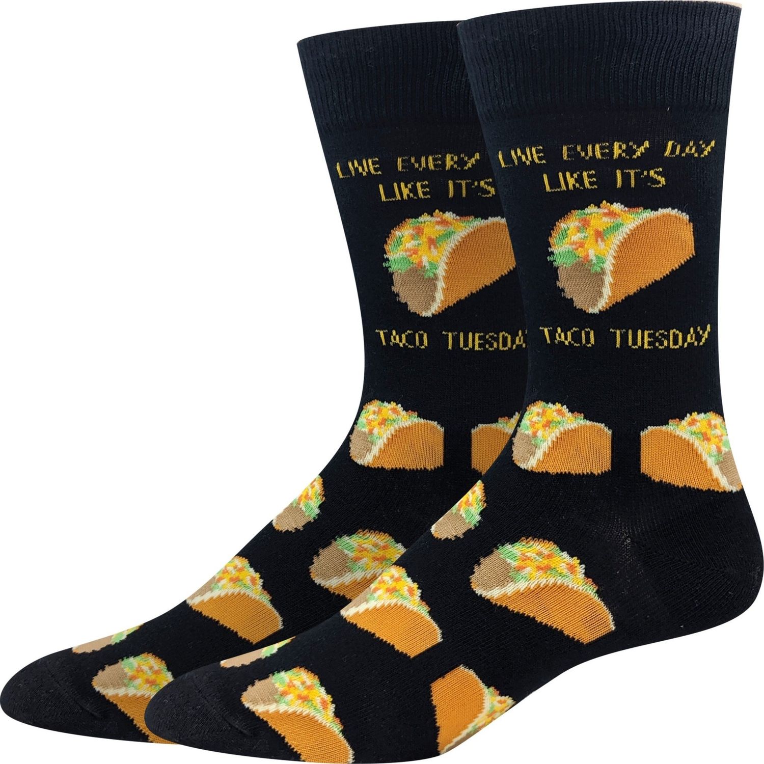 Taco Tuesday Men&#39;s Socks Black
