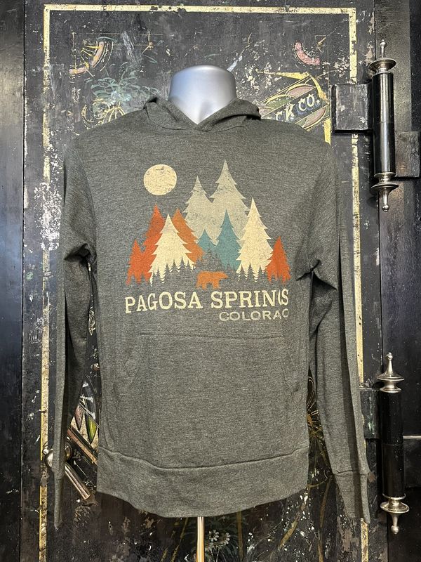 Parlor Mob Pines/Blk Bear TB Hooded L/S Tee Forest