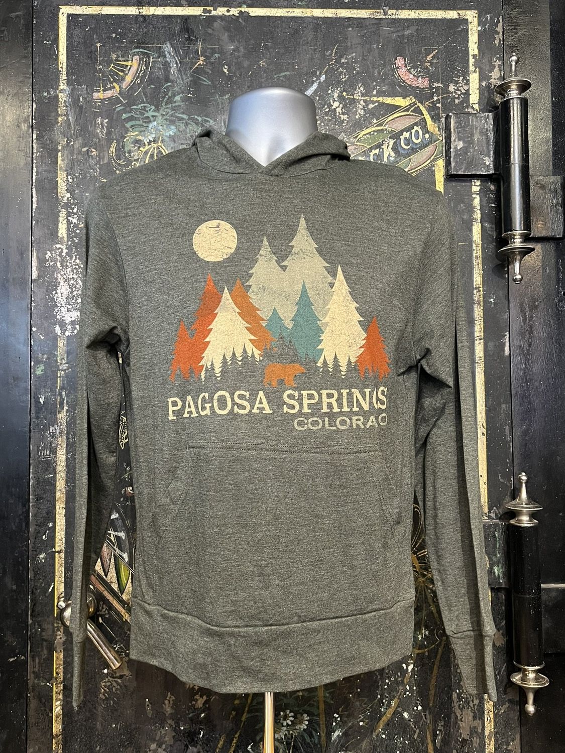 Parlor Mob Pines/Blk Bear TB Hooded L/S Tee Forest