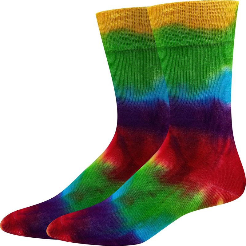 Rainbow Tie Dye Socks
