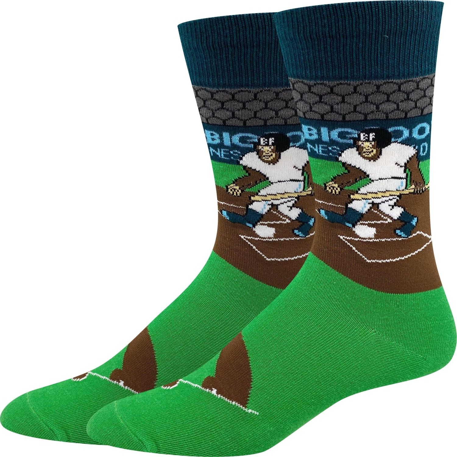 Baseball Bigfoot Socks