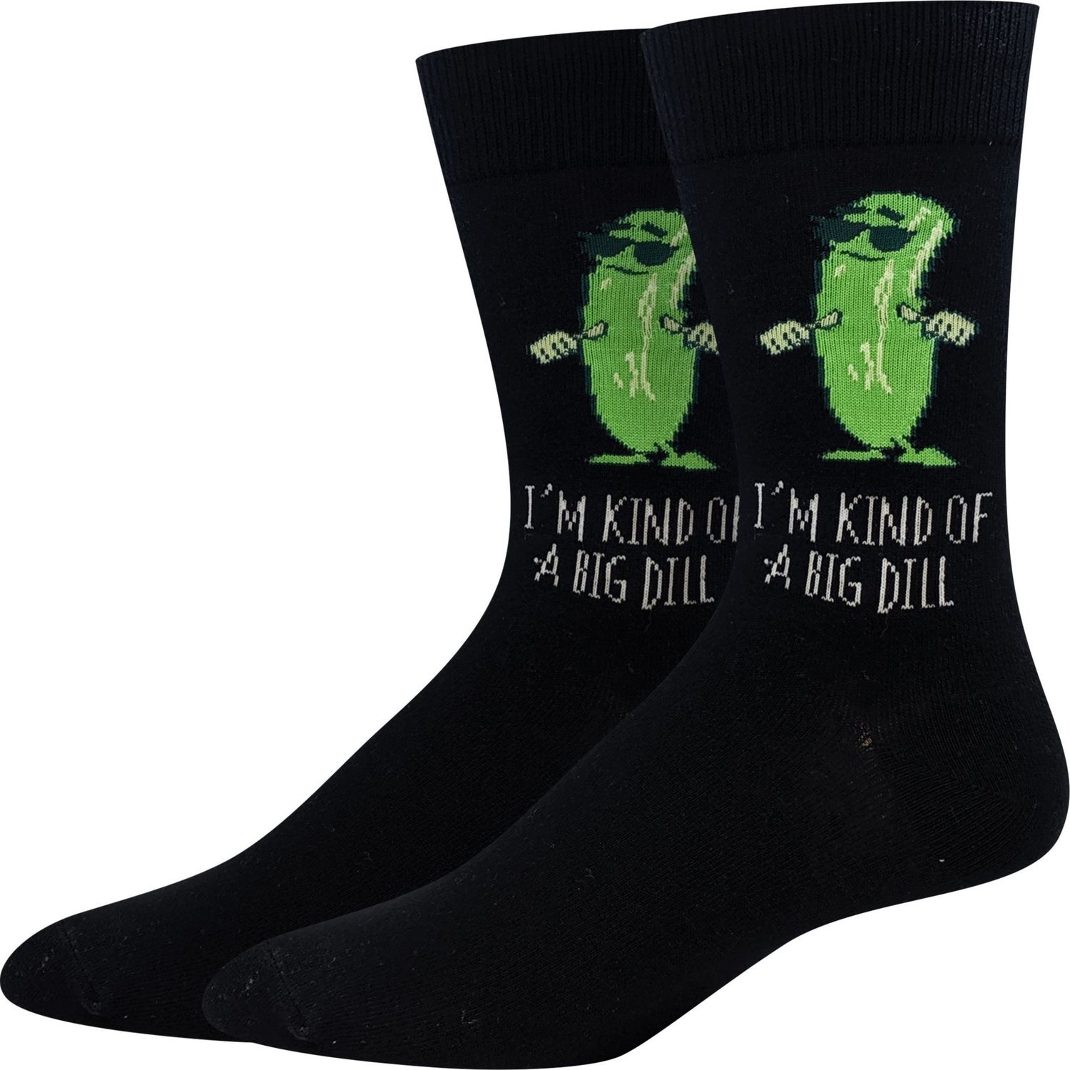 Kind Of A Big Dill Black Socks