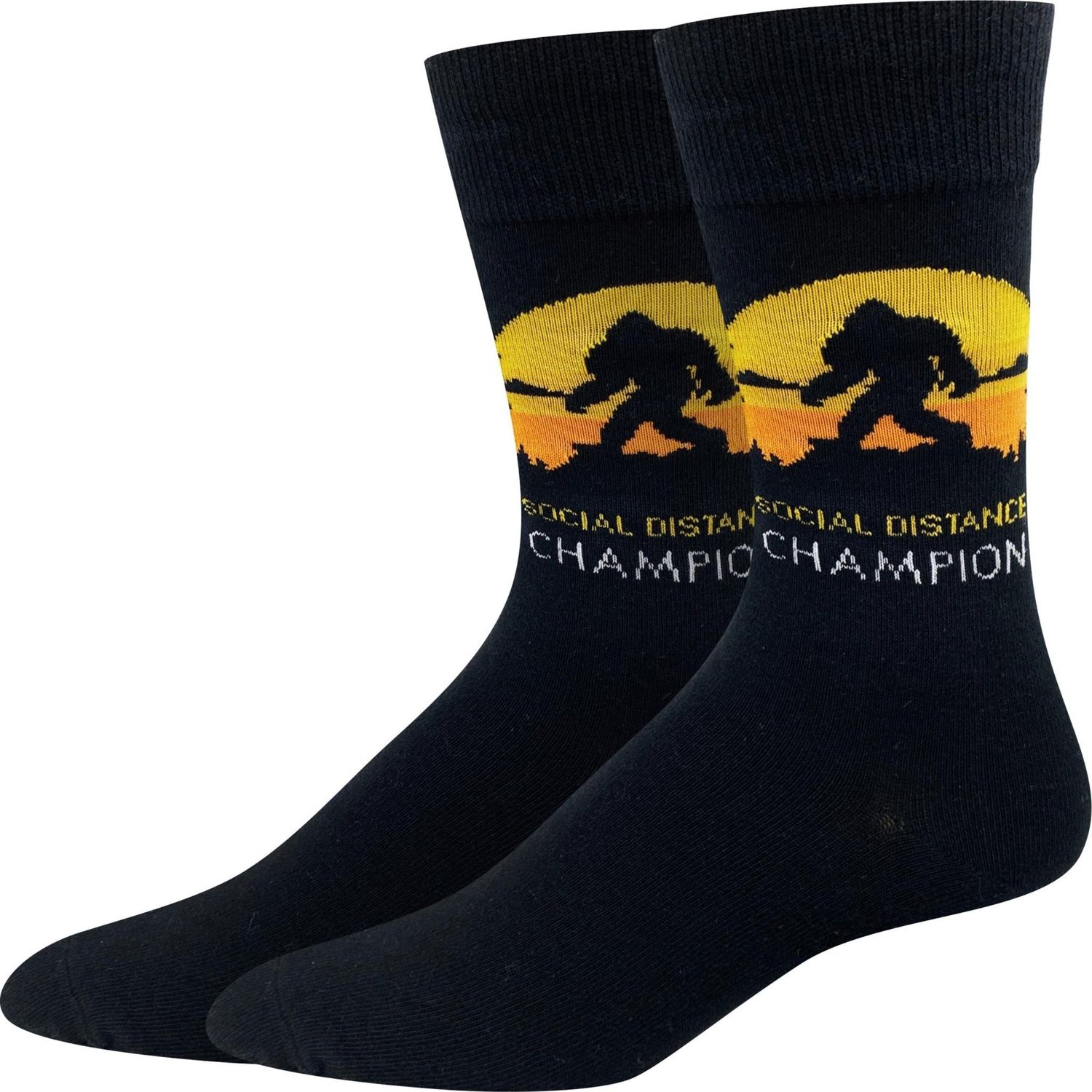 Social Distance Champion Bigfoot Socks